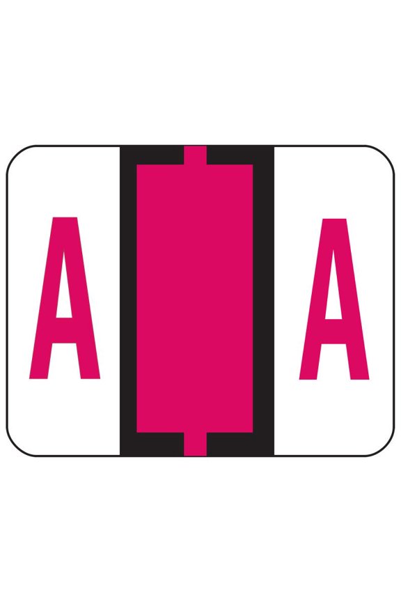 BCCR Bar-Style Color-Coded Alphabetic Label, A, Label Roll, Red, 500 labels per Roll, (67071)