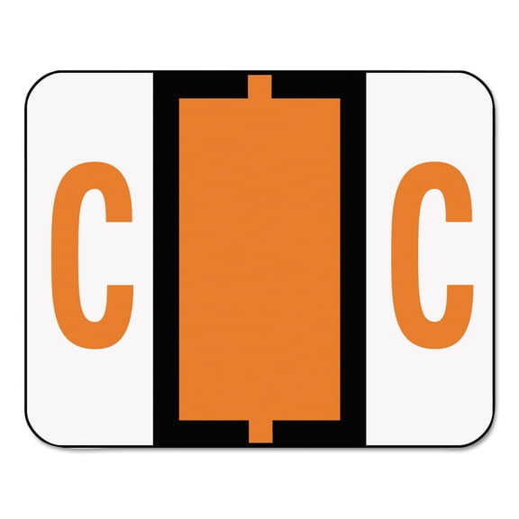 Smead, SMD67073, BCCR Bar-Style Color-Coded Labels, 500 / Roll, Dark Orange