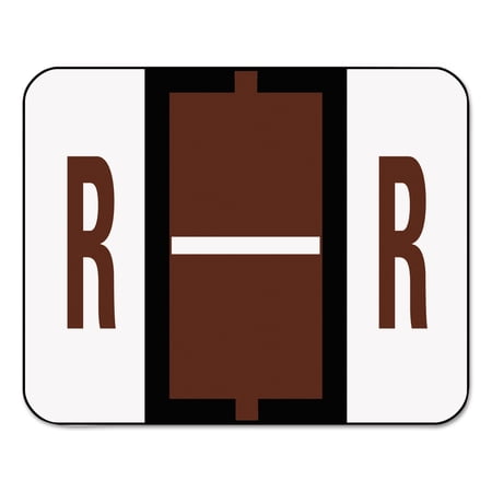 Smead, SMD67088, BCCR Bar-Style Color-Coded Labels, 500 / Roll, Brown
