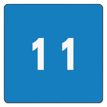 Smead Single Digit End Tab Labels, Number 1, Light Blue, 250/Roll -SMD67421