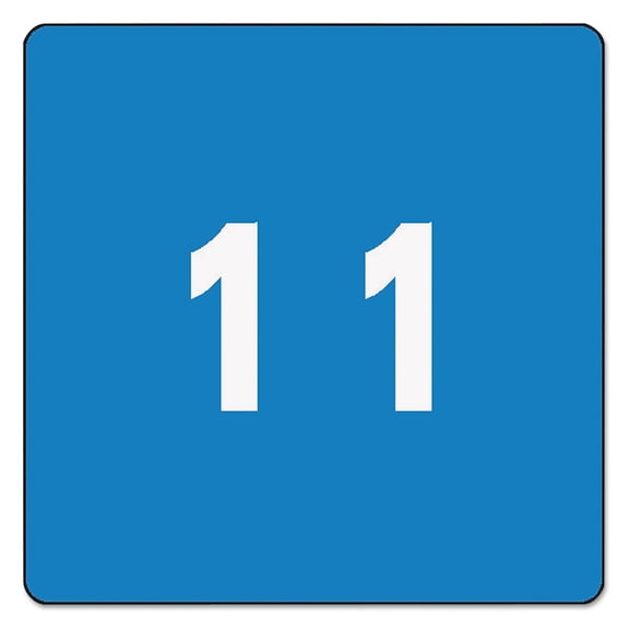 Smead Single Digit End Tab Labels, Number 1, Light Blue, 250/Roll -SMD67421