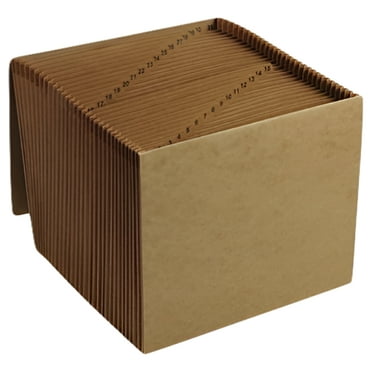 Pendaflex Essentials Expanding File - 12 Pockets, Jan-Dec, Kraft Brown, Letter Size, For Document Organization