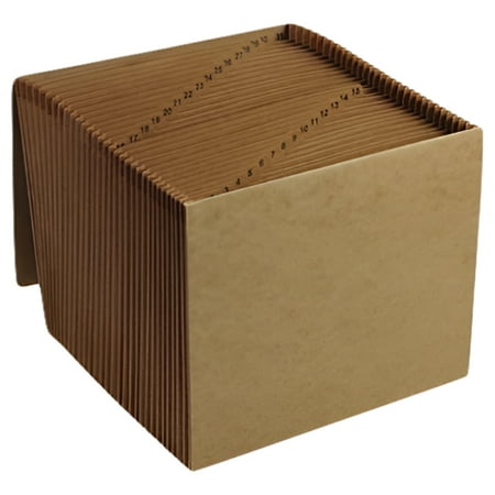 Smead 70168 1-31 Indexed Expanding Files, 31 Pockets, Kraft, Letter, Brown