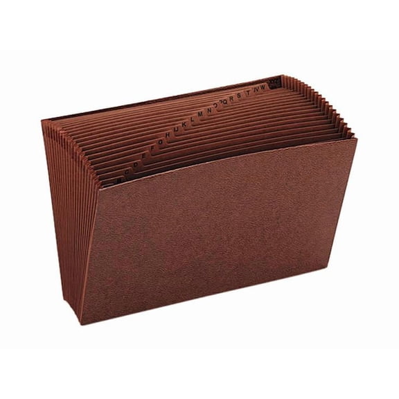 Smead 70430 21 Pockets A - Z Open Expanding File - Legal, Redrope Printed