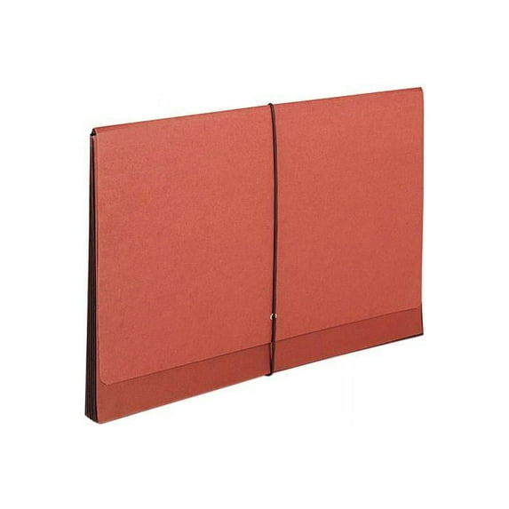 Smead 71166 TUFF 5 1/4 Inch Expansion Wallets, Manila/Redrope, Legal