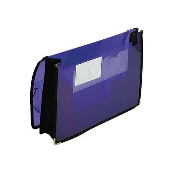 Smead 71952 2 1/4 Inch Expansion Wallet, Poly, Letter, Translucent Purple