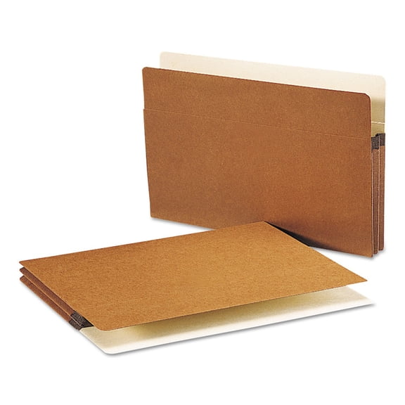 Smead 74800 1.75 in. Expansion Redrope Drop Front File Pockets - Legal, Redrope (50/Box)