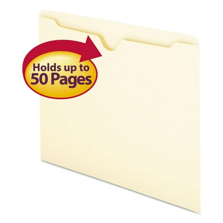 Smead File Jacket, Flat-No Expansion, Letter Size,