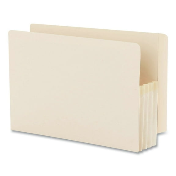 Smead 76124 3.5 in. Expansion Manila End Tab File Pockets - Legal, Manila (25/Box)
