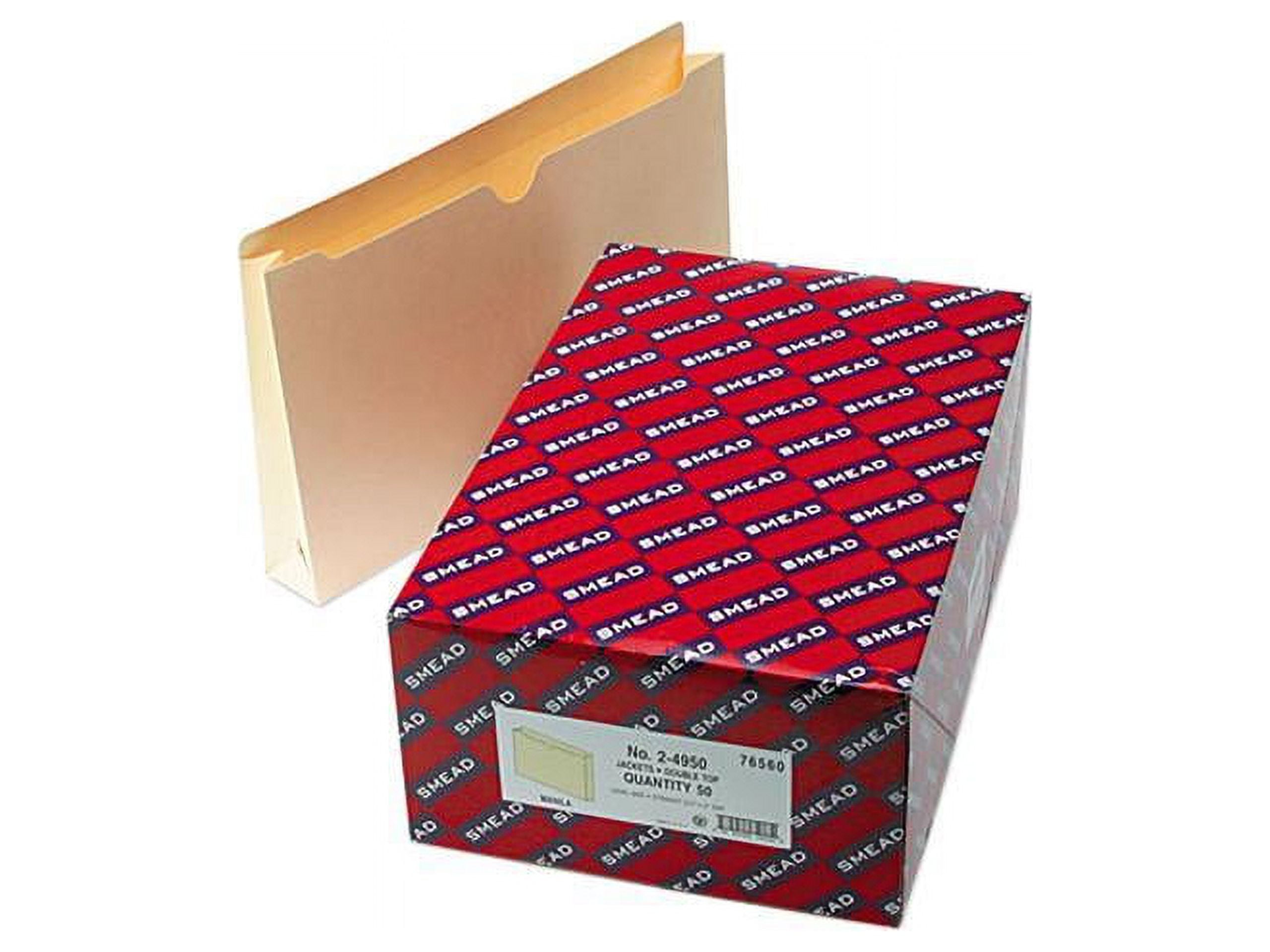 Smead 76560 File Jackets, DoublePly Top, Two Inch Expansion, Legal, 11 Point Manila, 50/Box