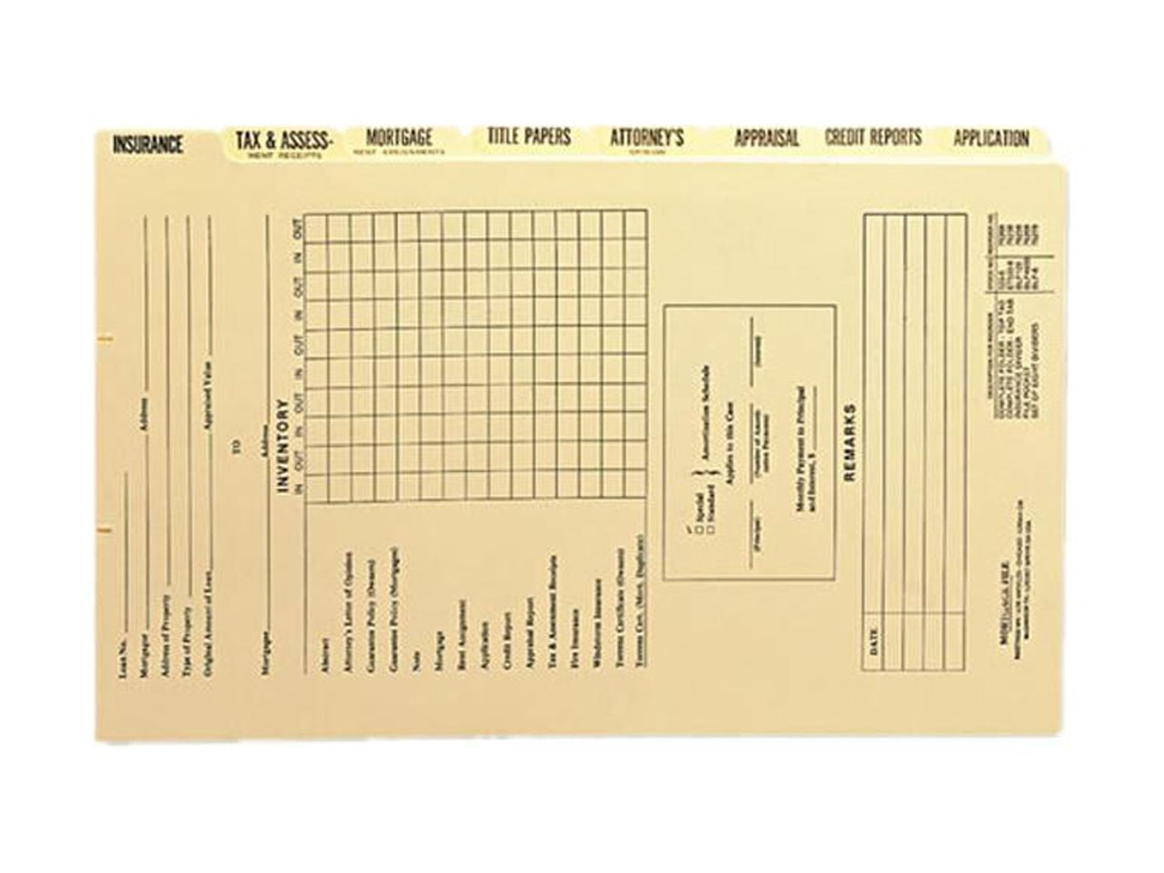 Smead 78278 Dividers for Mortgage File Folder, Eight/Set