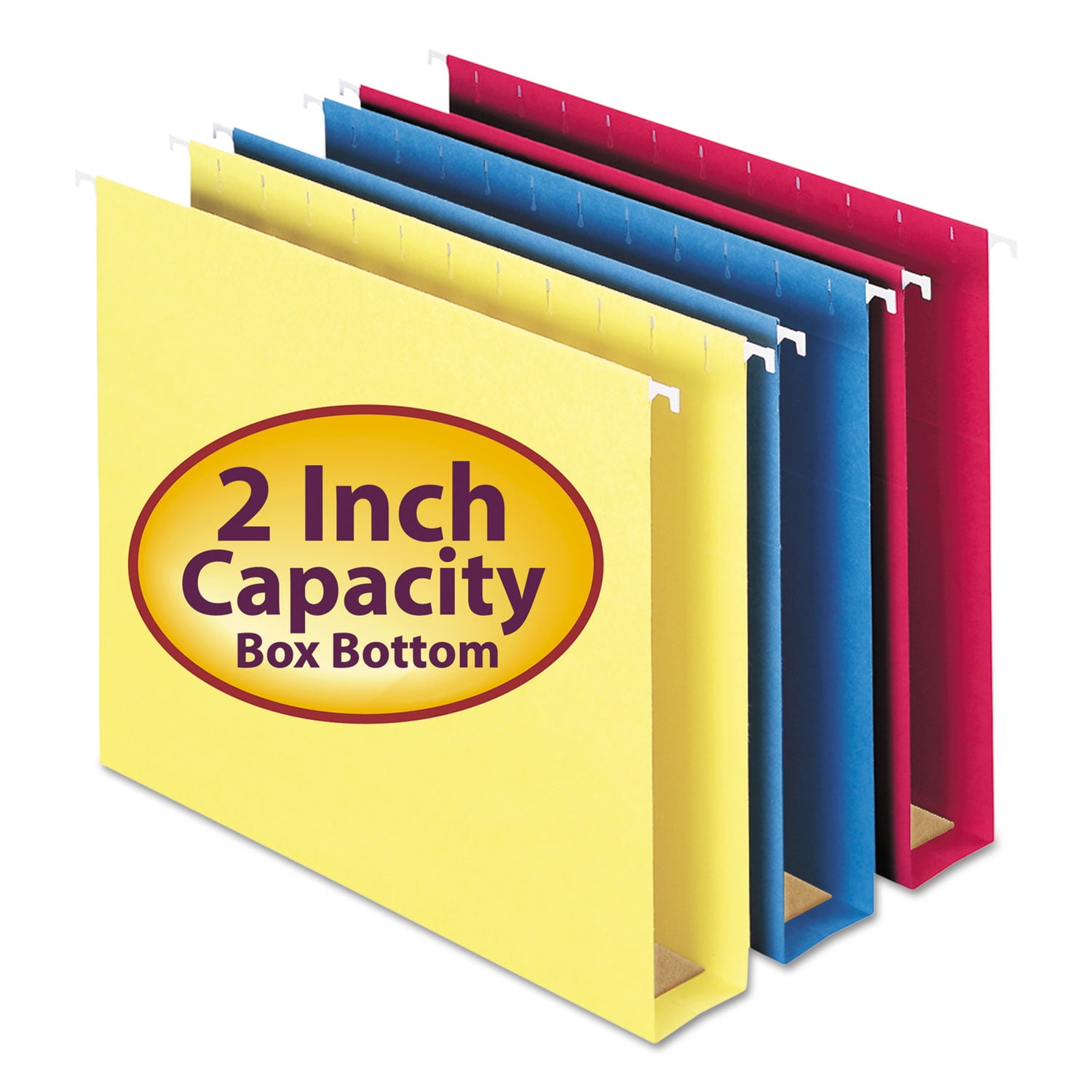 Smead Box Bottom Hanging File Folders, Letter Size, 1/5-Cut Tab ...