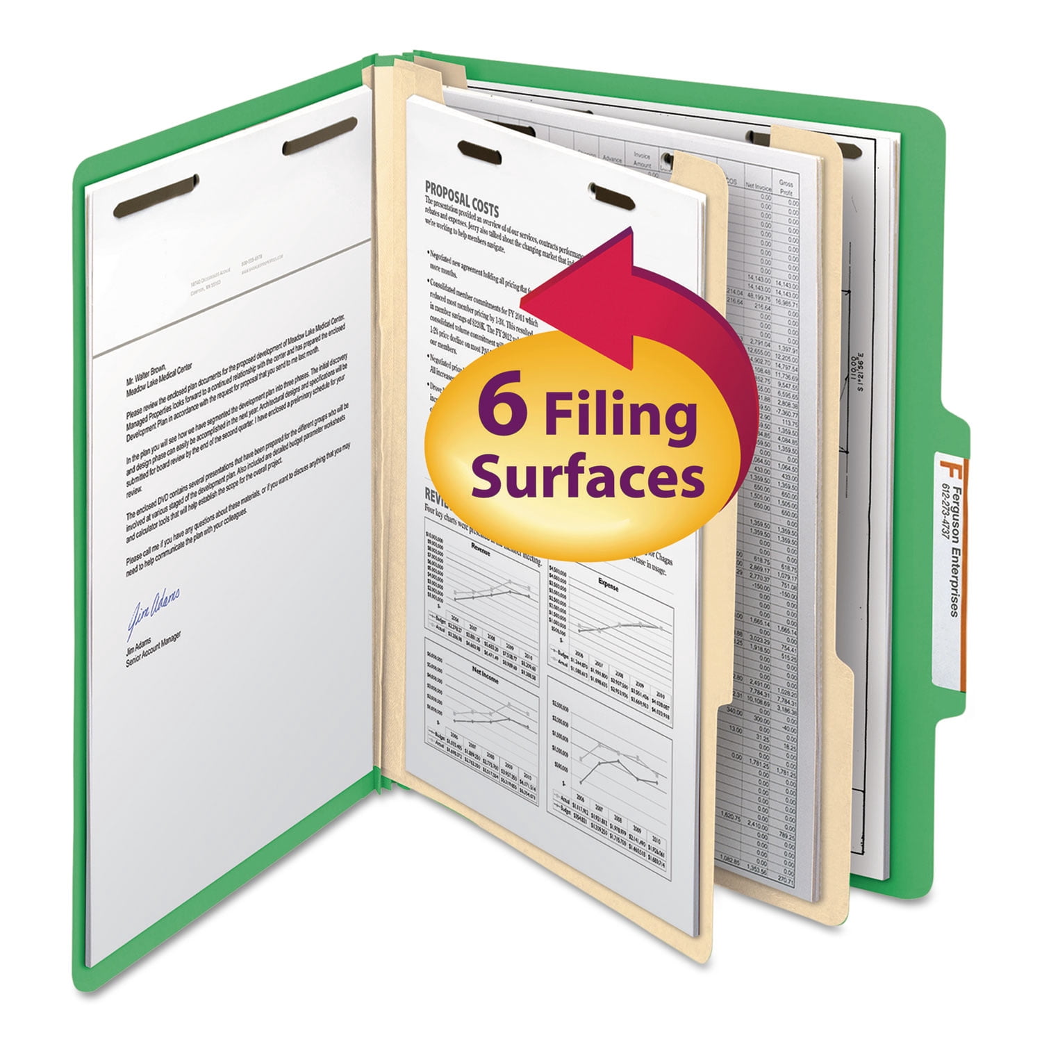 Smead Classification File Folder, 2 Divider, 2