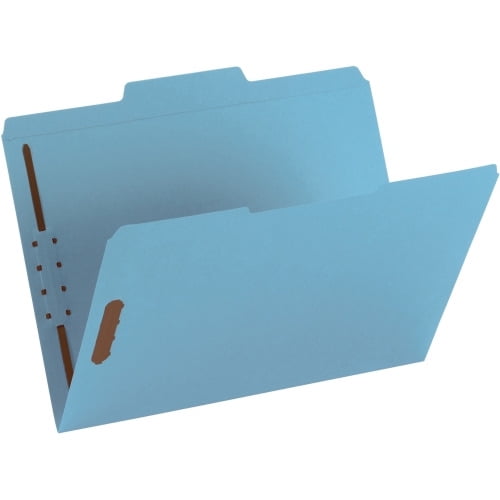 Smead Colored Fastener Folders Reinforced Tabs Blue 50/BX Ltr (12040)