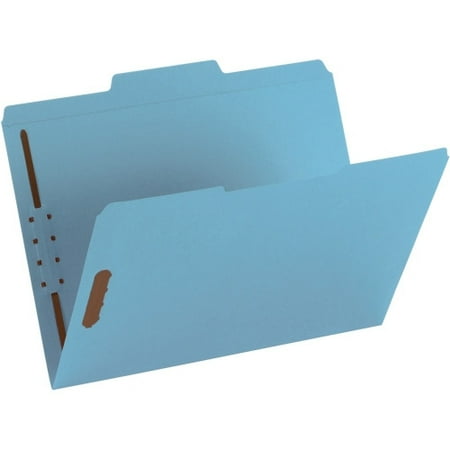 Smead Colored Fastener Folders Reinforced Tabs Blue 50/BX Ltr (12040)