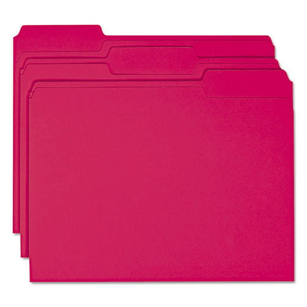 Smead Colored File Folders, 1/3Cut Tabs Assorted, Letter Size, 0.75