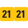 Smead ETYJ ColorCoded Year Labels, 2021, Yellow, 500 Labels per Roll