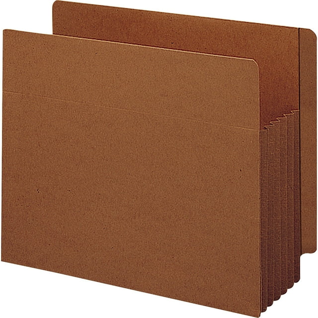 Smead End Tab TUFF® Pocket 5.25" Redrope 10/BX X-Wide Letter (73790)