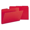 thumbnail image 1 of Smead Expanding Recycled Heavy Pressboard Folders, 1/3-Cut Tabs, 1" Expansion, Legal Size, Bright Red, 25/Box (22538), 1 of 4