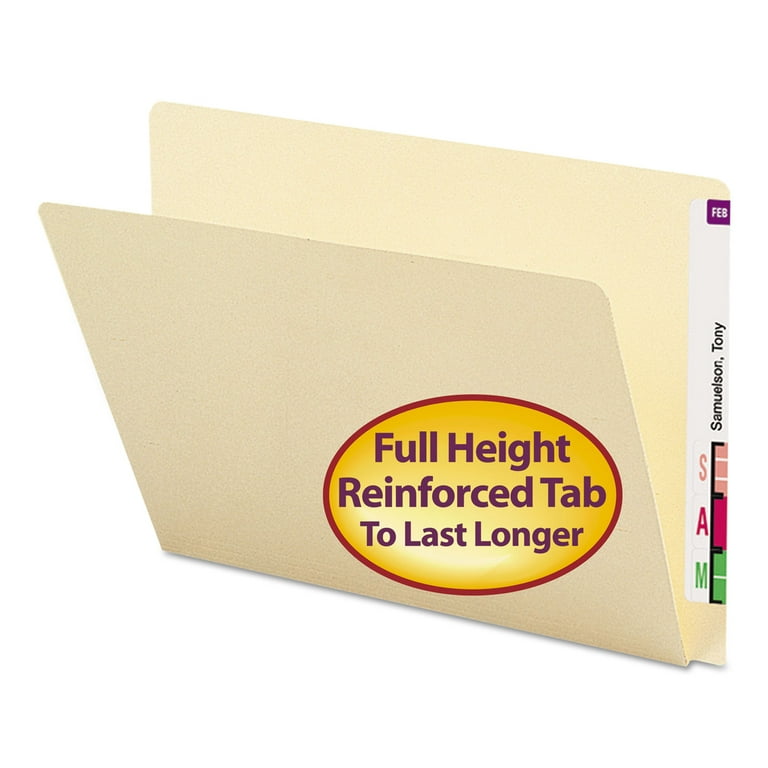 Extended End Tab Manila Folders, Straight Tabs, Letter Size, 0.75 Extended End Tab Manila Folders, Straight Tabs, Letter Size, 0.75