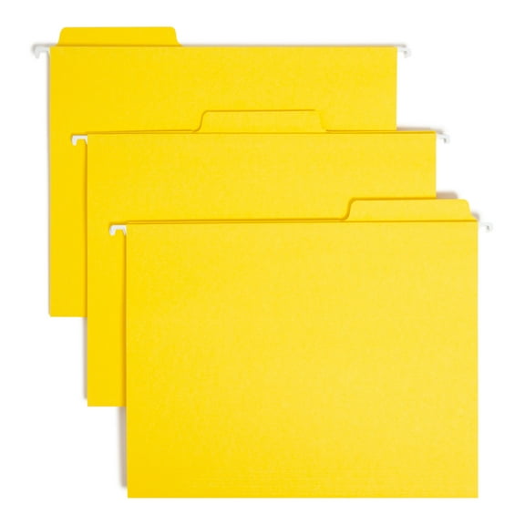 Smead FasTab® Hanging File Folder, 1/3-Cut Built-I