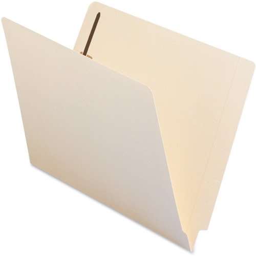 Smead Fastener File Folders with Shelf-Master Reinforced Tab Letter - 8 1/2" x 11" Sheet Size - 3/4" Expansion - 2 x 2B Fastener(s) - 2" Fastener Capacity for Folder - Straight Tab Cut - End Tab Locat