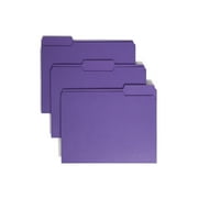 Smead File Folder, 1/3-Cut Tab, Letter Size, Purpl