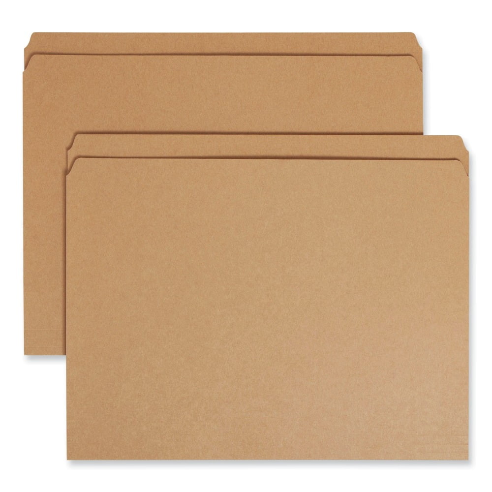 Smead File Folder, Reinforced Straight-Cut Tab, Letter Size, Kraft, 100 per Box (10710)