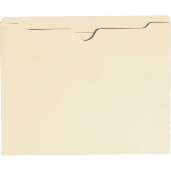 Smead File Jackets Letter - 8 1/2" x 11" Sheet Size - Straight Tab Cut - 11 pt. Folder Thickness - Manila - Manila - 1.33 oz - Recycled - 100 / Box