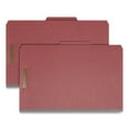 thumbnail image 1 of Smead-Smead 100% Recycled Pressboard Classification Folders, 3 Dividers, Legal Size, Red, 10/Box (19099), 1 of 6
