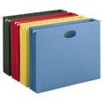 thumbnail image 1 of Smead Hanging Pockets with Full-Height Gusset Letter - 8 1/2" x 11" Sheet Size - 3 1/2" Expansion - 11 pt. Folder Thickness - Blue, Green, Red, Yellow - 1.02 lb - Recycled - 4 / Pack, 1 of 7