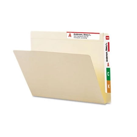 Smead Hvywt Conversion File Folders- Straight Cut- Top Tab- Letter- Manila- 100/Box