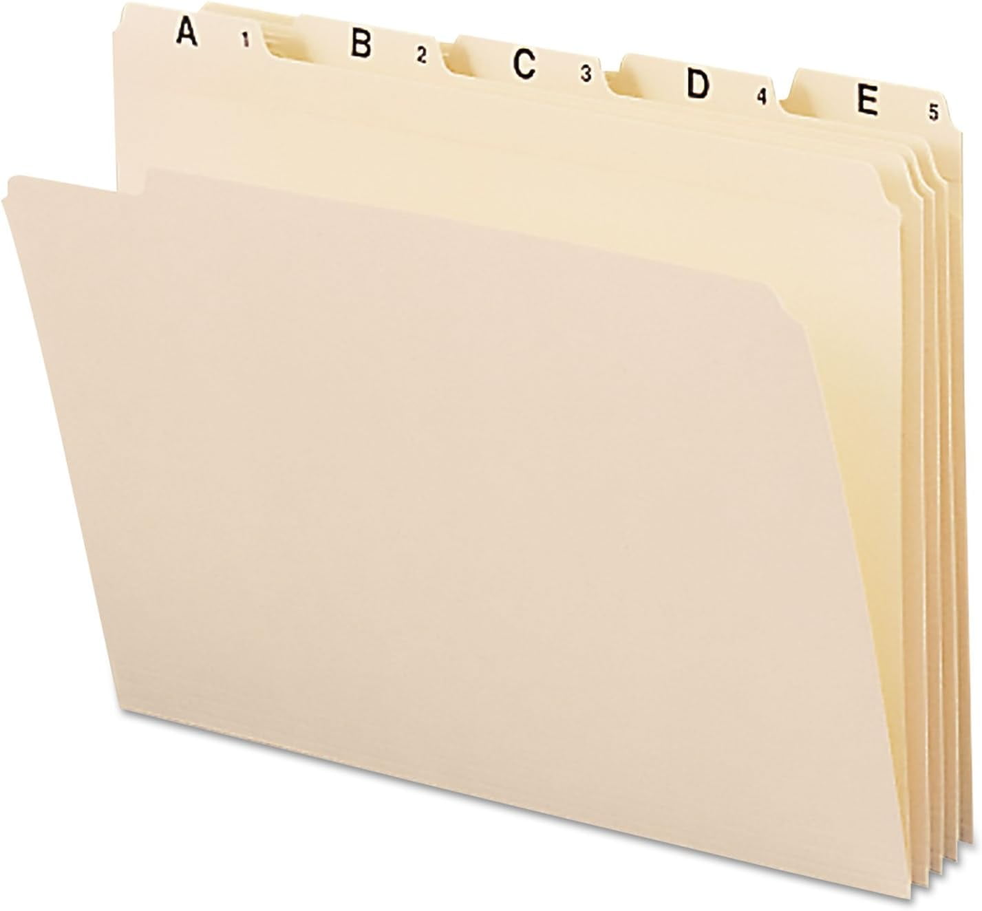Smead Indexed File Folders, Alphabetic, 1/5Cut Tab, Assorted Positions