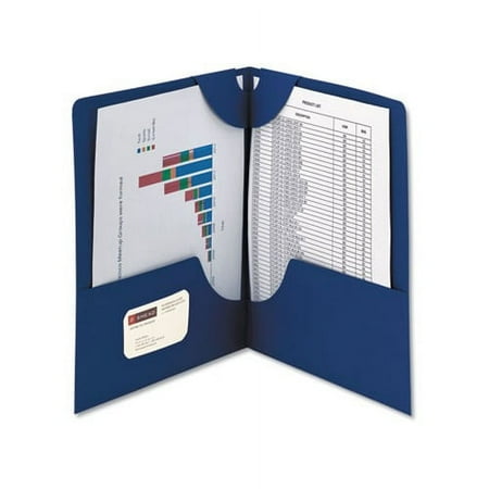 Smead Lockit® 2-Pocket Folders Dark Blue 25/BX Letter (87982)