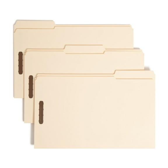 Smead Manila Fastener Folders with Reinforced Tab 50/BX Legal (19537)