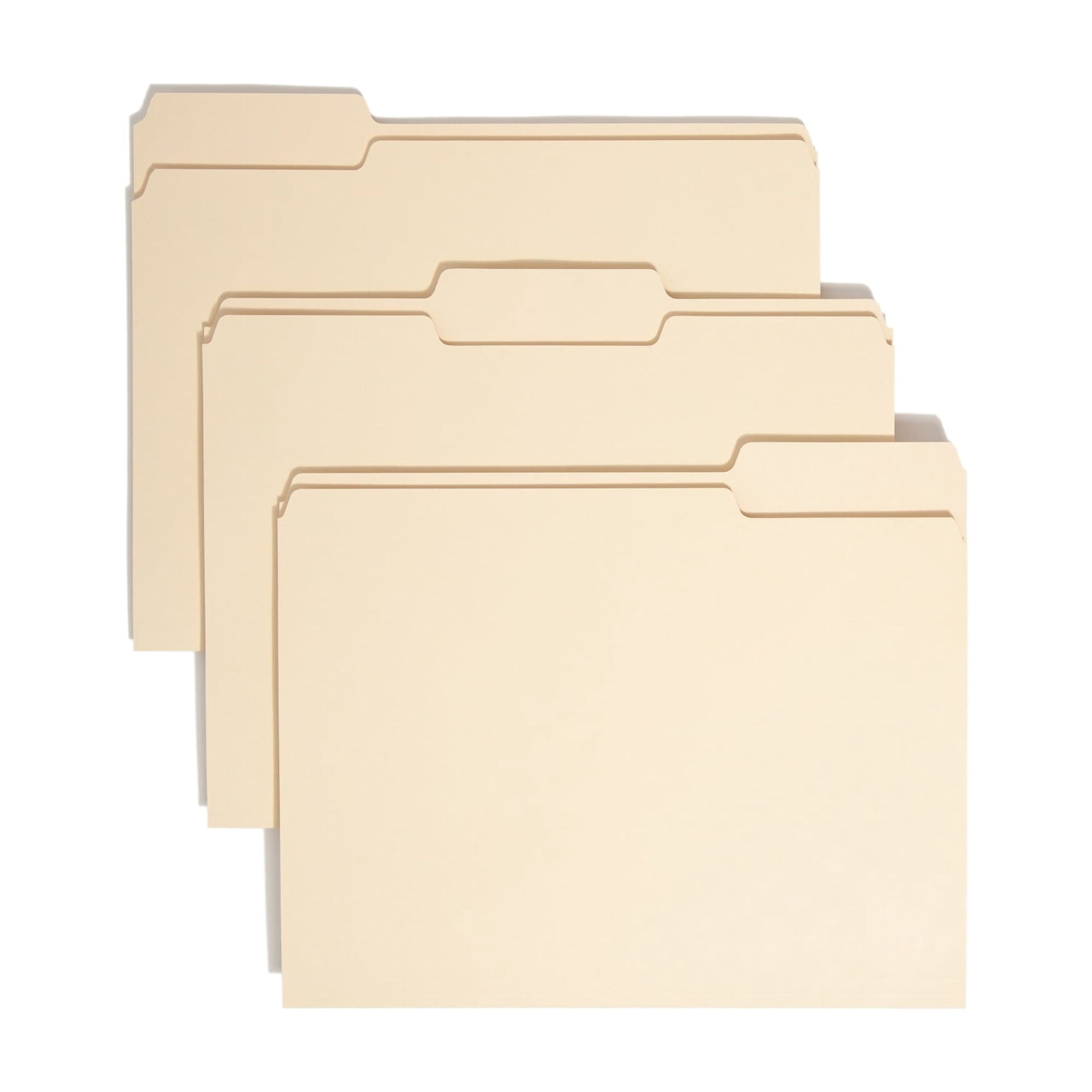 Smead 10339 Manila Office File Folders, 100% Recycled, 1/3 Cut, Top Tab ...
