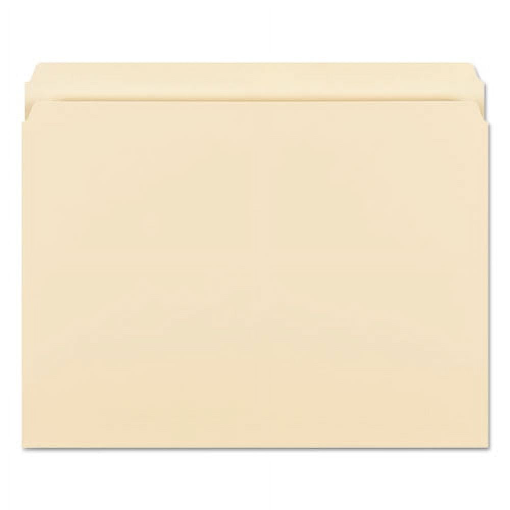 Smead Manila File Folders, Straight Tabs, Letter Size, 0.75" Expansion, Manila, 100/Box Order