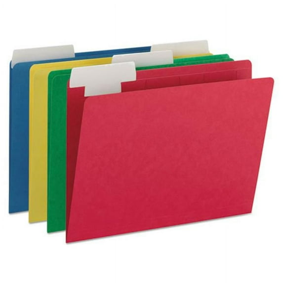Smead Manufacturing 10404 FlexiFolder Heavy Folders with Movable Tabs, Assorted