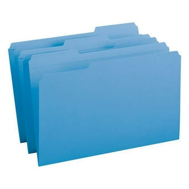 Smead Manufacturing 17034 File Folders&#44; 0.3 Cut Reinforced Top Tab&#44; Blue