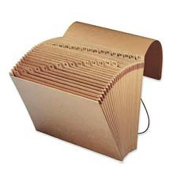 Expanding File w-Flap- 1-31- Letter-Size- 12in.x10in.- Kraft