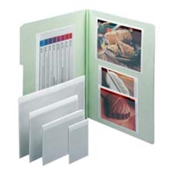 Smead Manufacturing Company Self Adhesive Poly Pockets- 5-.38in.x3-.63in.- Clear