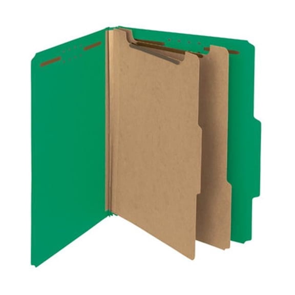 Smead Manufacturing File,Class,Ltr,2 Divr,Gn