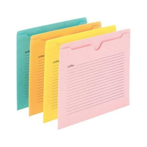 Smead Notes File Jacket, Letter Size, Assorted Col