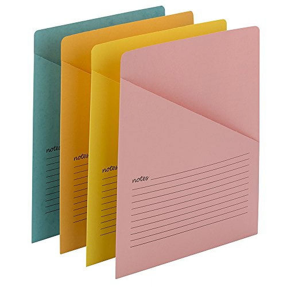 Smead Organized Up Notes Slash File Jacket, Letter Size, Assorted