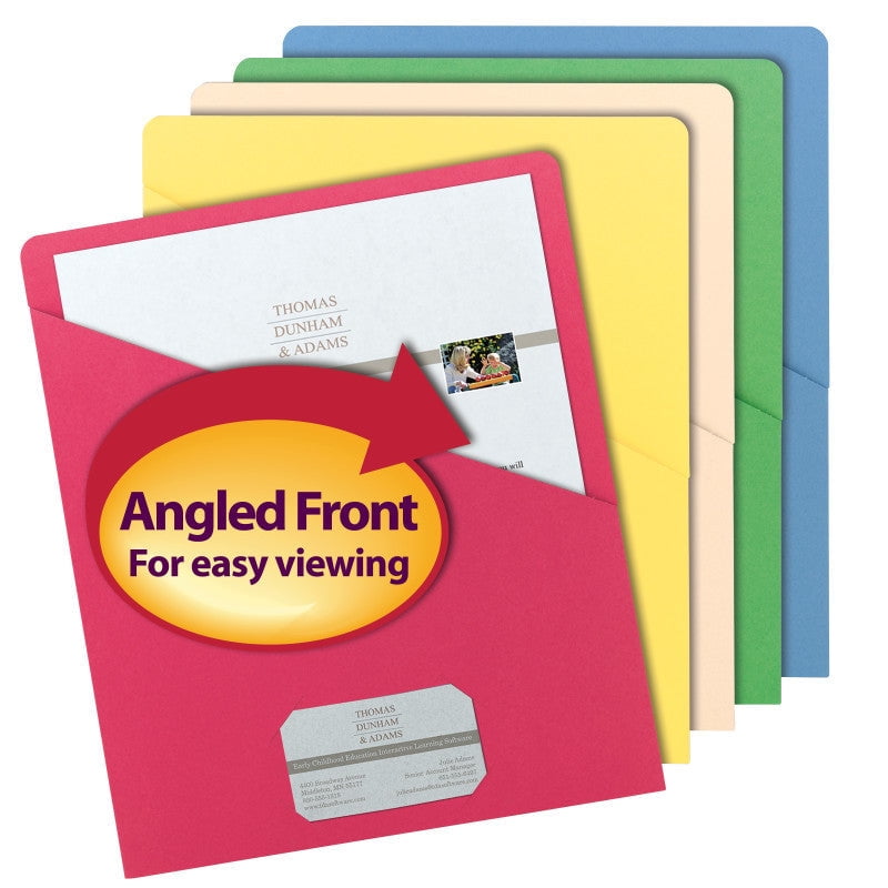 Smead Organized Up® Slash Jacket, Letter Size, Folders