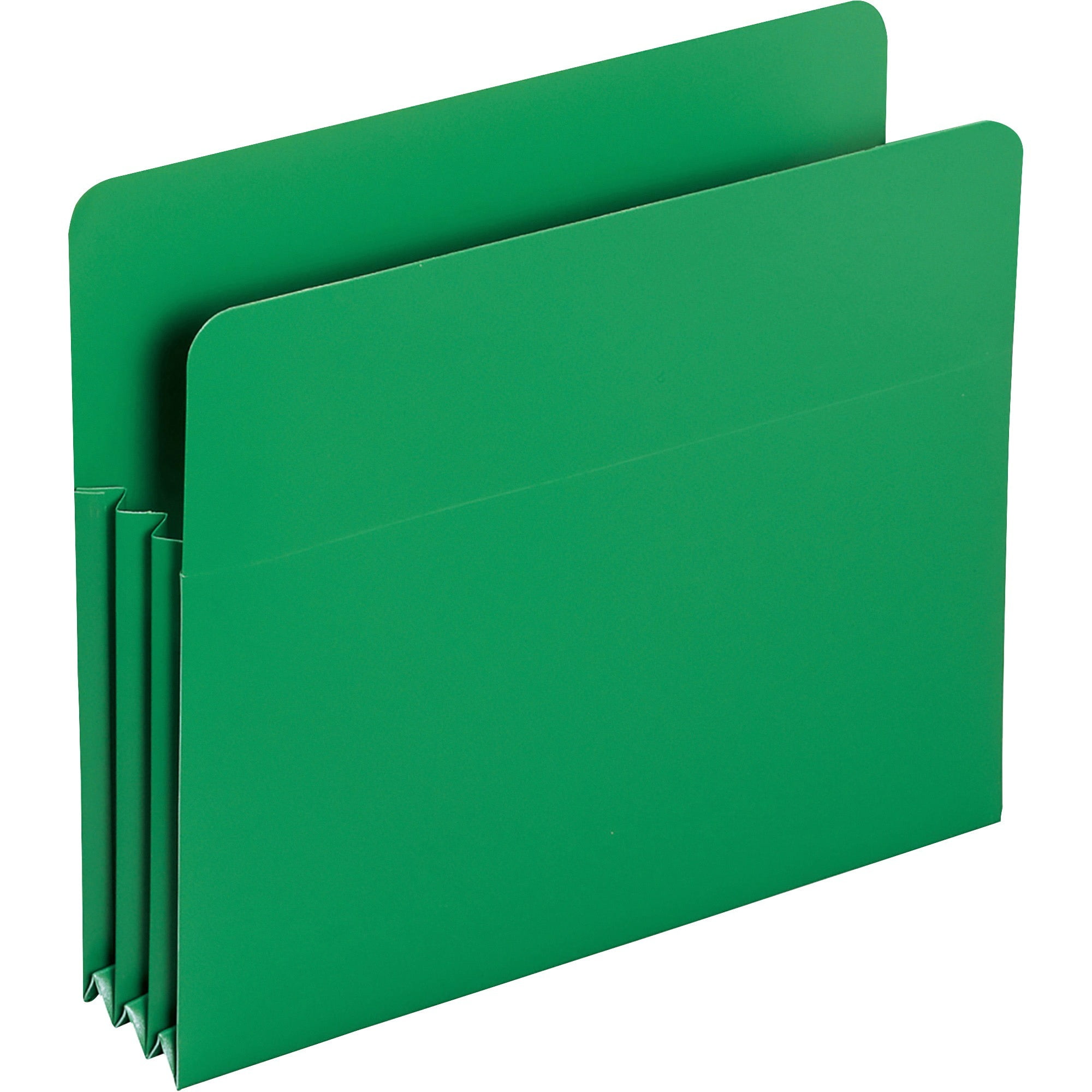 Smead Poly File Pockets, Green, 4 / Box (Quantity)