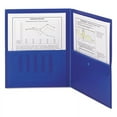 thumbnail image 1 of Smead Poly Two-Pocket Folder with Security Pocket, 11 x 8 1/2, Blue, 5/Pack (87701), 1 of 1