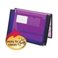 thumbnail image 1 of Smead Poly Wallets, 2.25" Expansion, 1 Section, Elastic Cord Closure, Letter Size, Translucent Purple (71952), 1 of 1