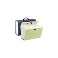thumbnail image 1 of Smead Portable Expanding File Box, 19 Pockets, Alphabetic (A-Z) and Subject Labels, Legal, Blue (70806), 1 of 5