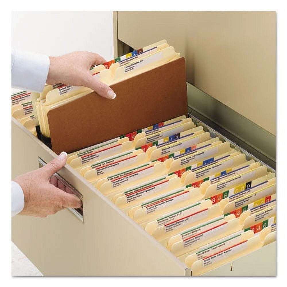 Smead Redrope Drop Front File Pockets, 3.5" Expansion, Legal Size, Redrope, 25/box Order of 1